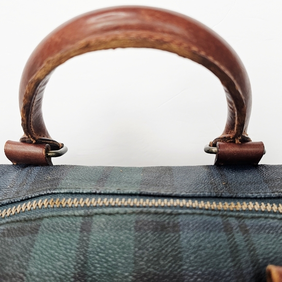 Polo Ralph Lauren Vintage Boston Top Handle Blackwatch Unisex Bag+ Strap - Picture 6 of 16